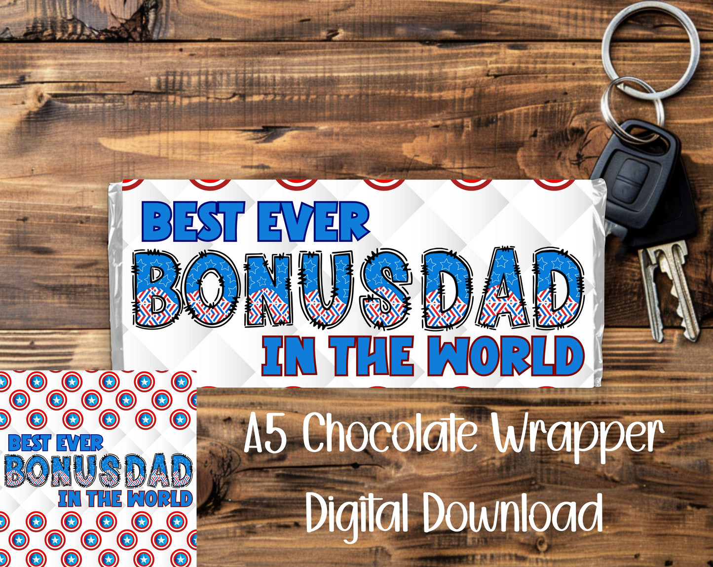 FATHER'S DAY CAPT. AM A5 CHOCOLATE WRAPPERS BUNDLE - DIGITAL DOWNLOAD