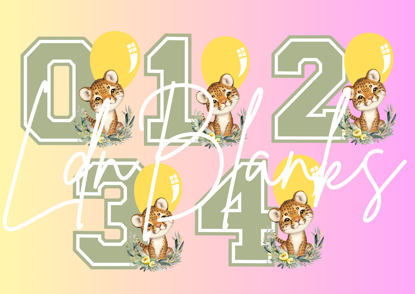 TIGER NUMBERS 0-9 DIGITAL DOWNLOAD