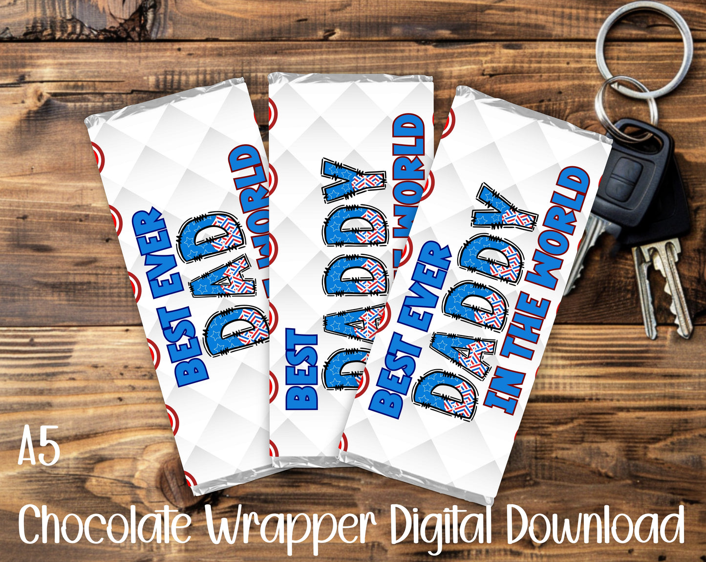 FATHER'S DAY CAPT. AM A5 CHOCOLATE WRAPPERS BUNDLE - DIGITAL DOWNLOAD