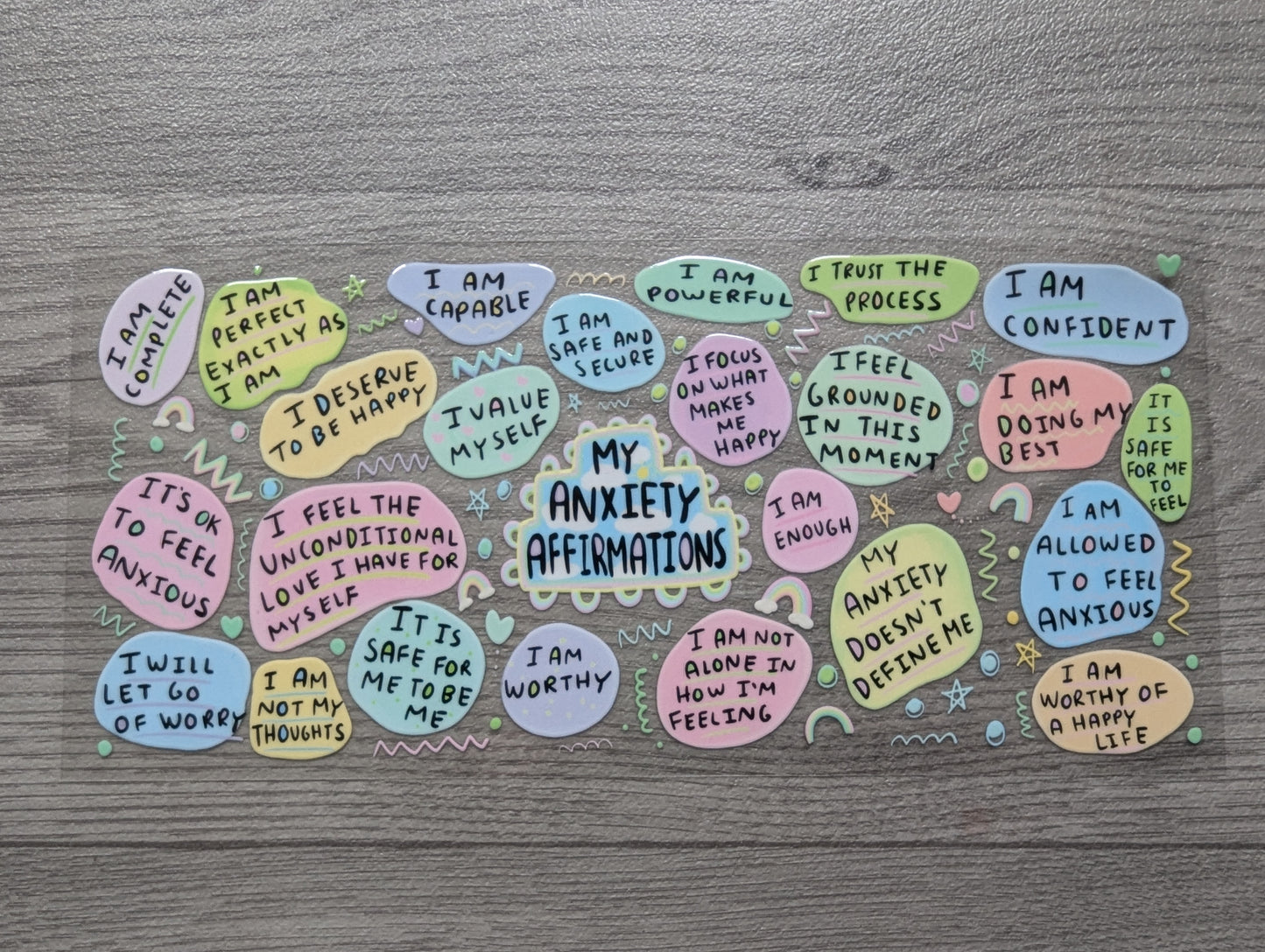 16oz straight UVDTF - affirmation