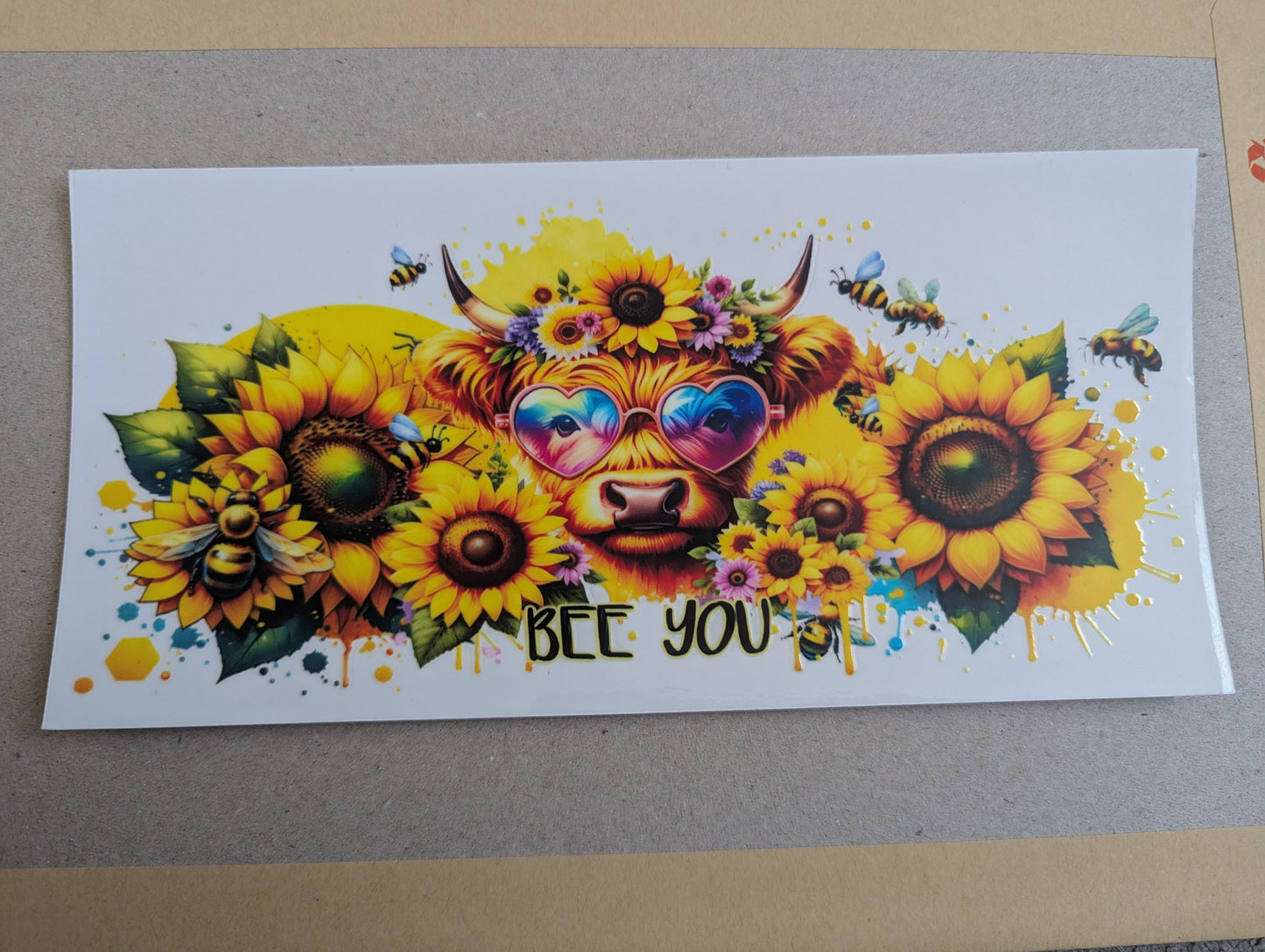 16oz straight UVDTF - cows