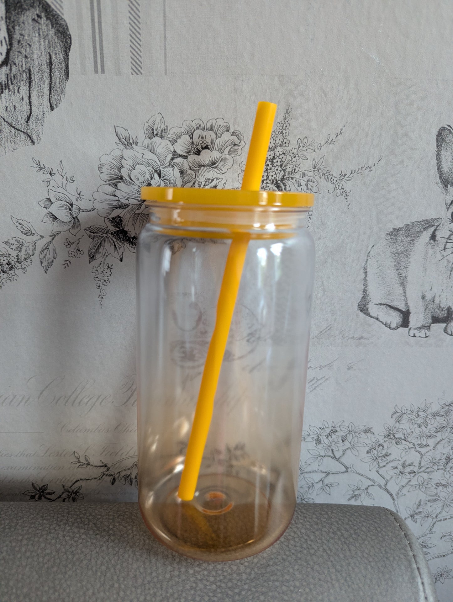 16oz Ombre Yellow Plastic Libbey Can Cups