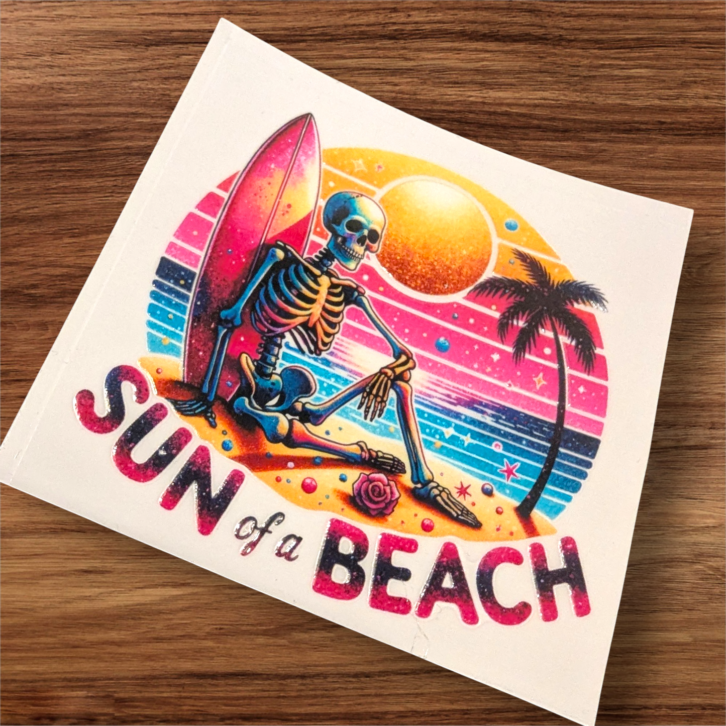 UVDTF Decal - sun of a beach
