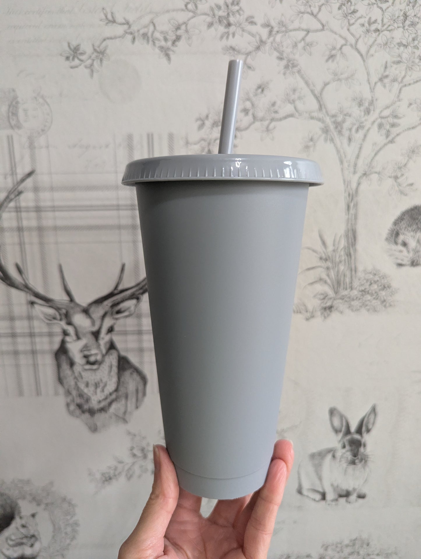 24oz Grey Cold cup