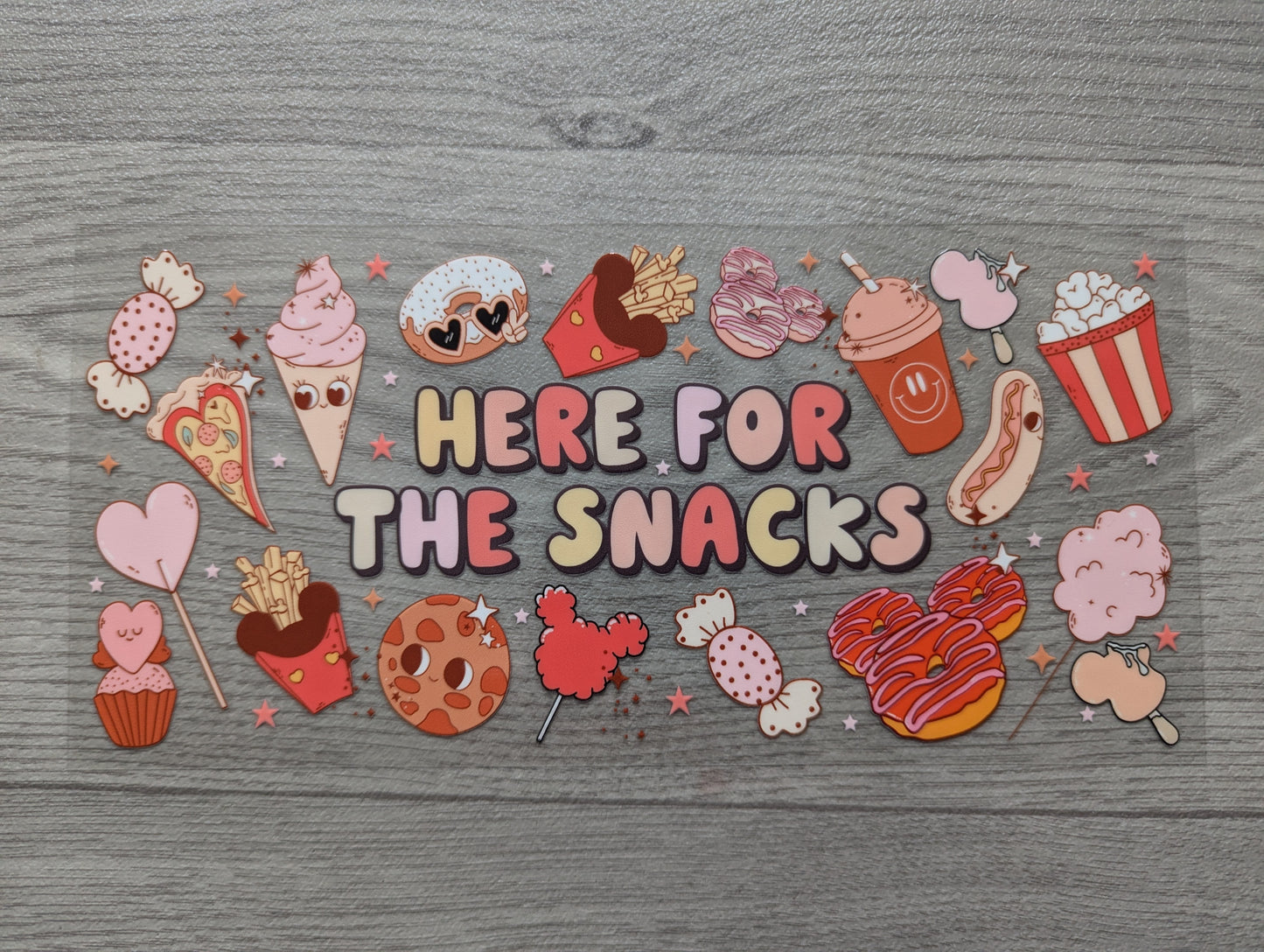 16oz straight UVDTF - snacks