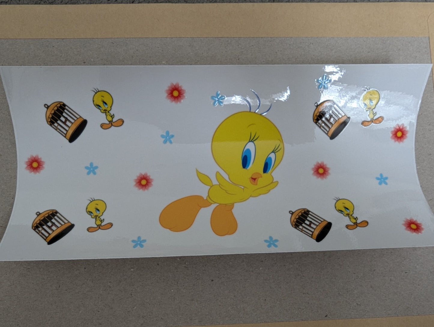 16oz straight UVDTF - tweety