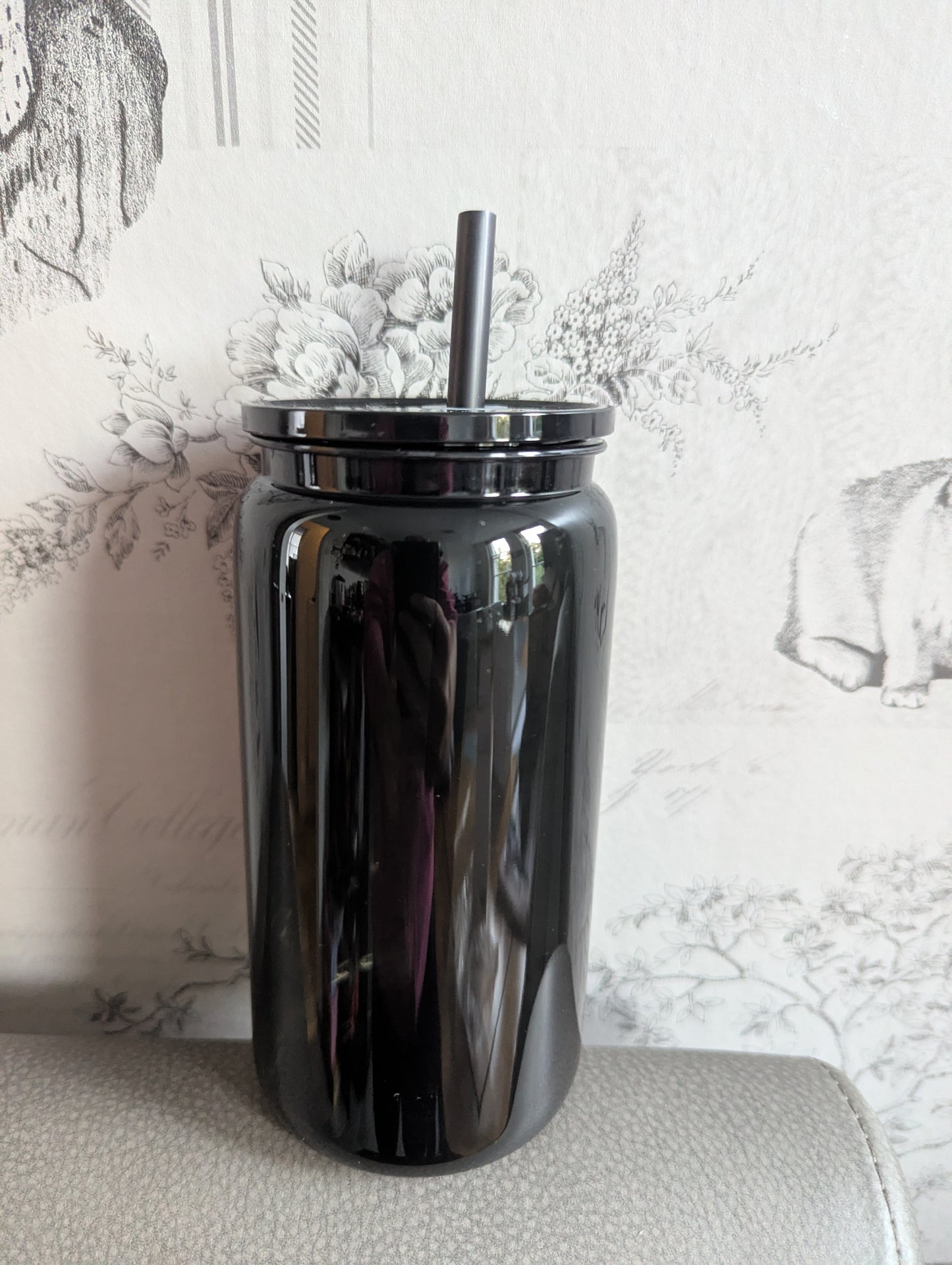 16oz BLACK Plastic Libbey Can Cups