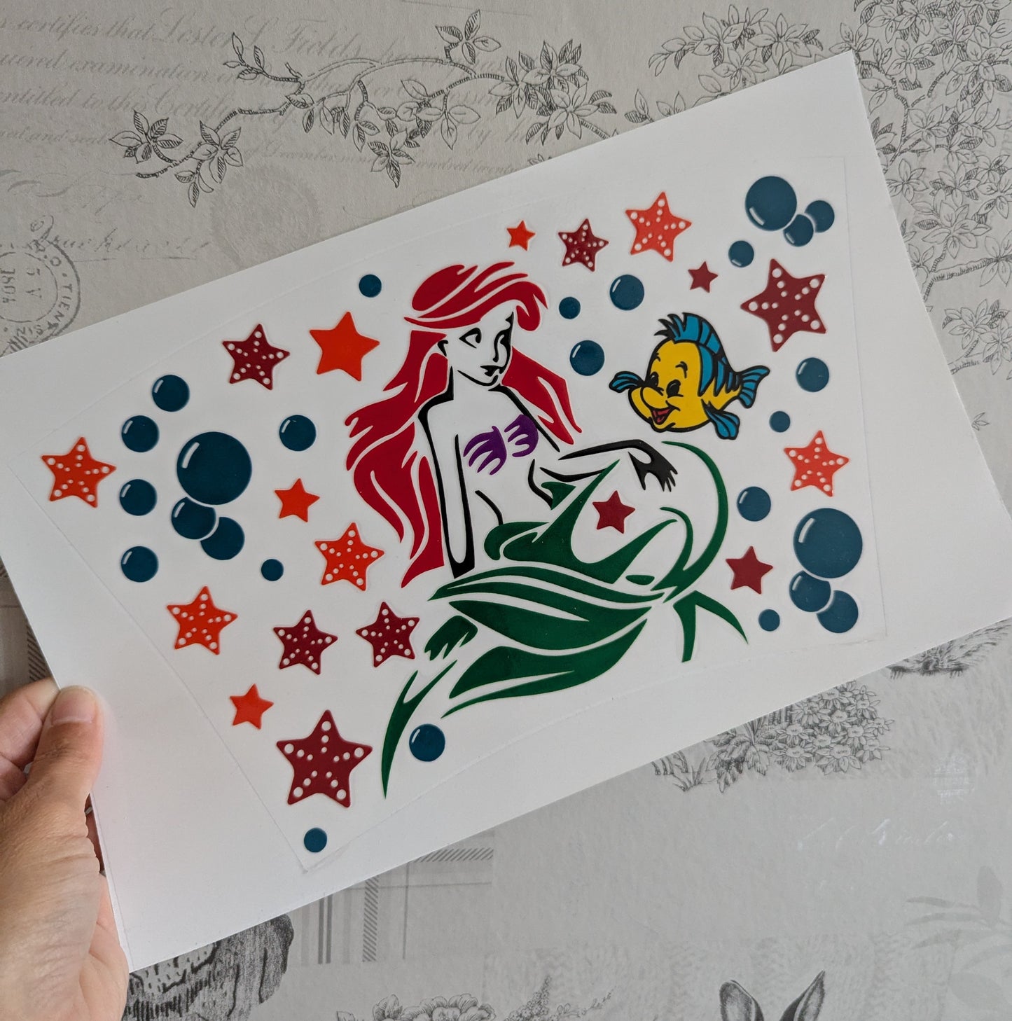 24oz Curved UVDTF - Mermaid