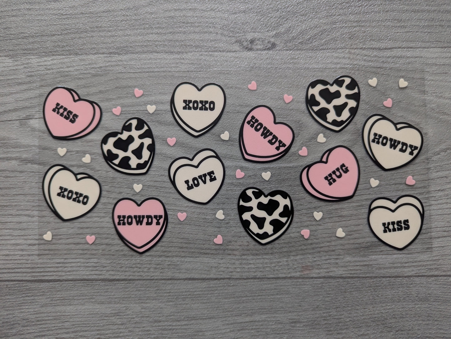 16oz straight UVDTF - hearts