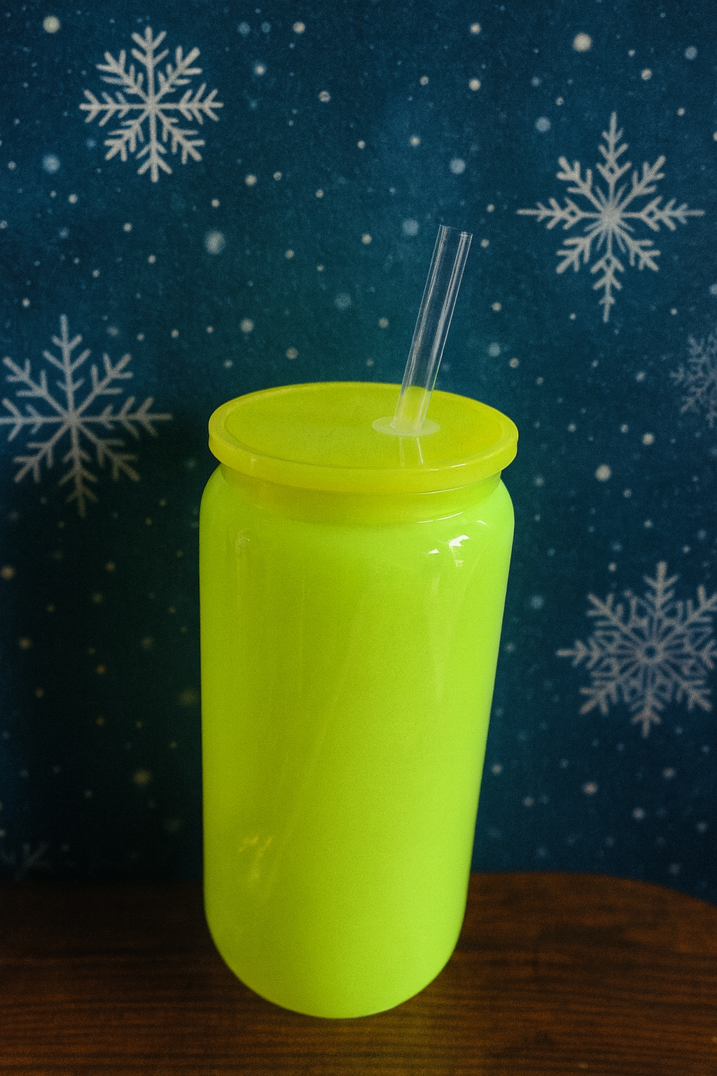 16oz NEON YELLOW Plastic Libbey Can Cups