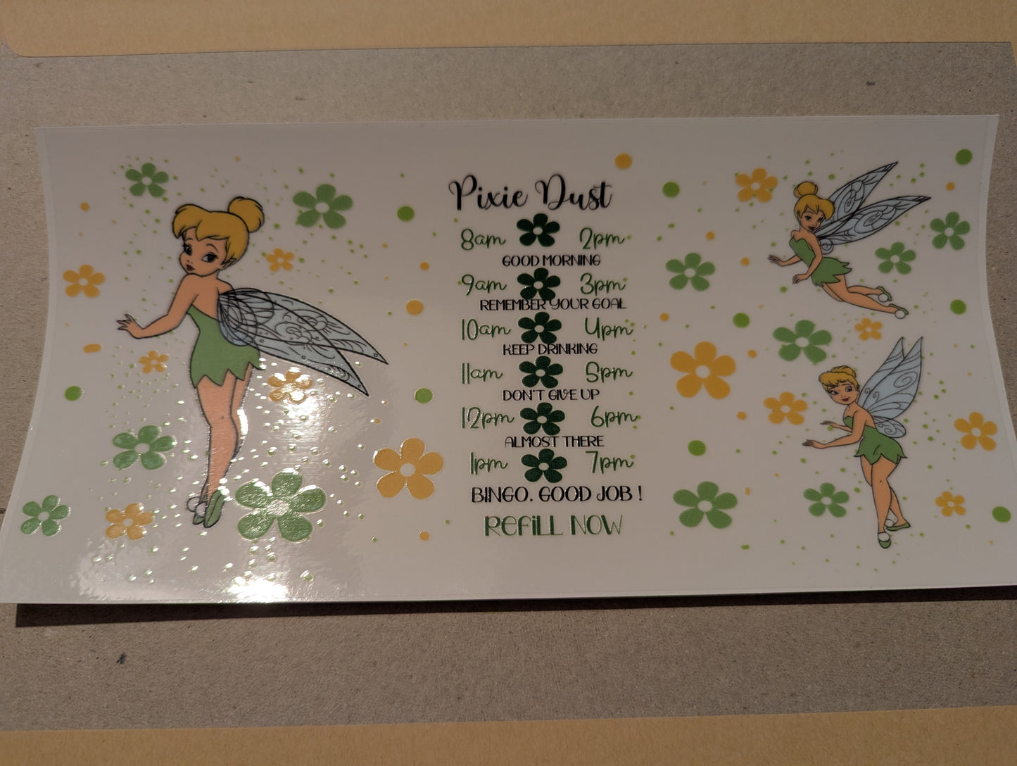 16oz straight UVDTF - Tinkerbell