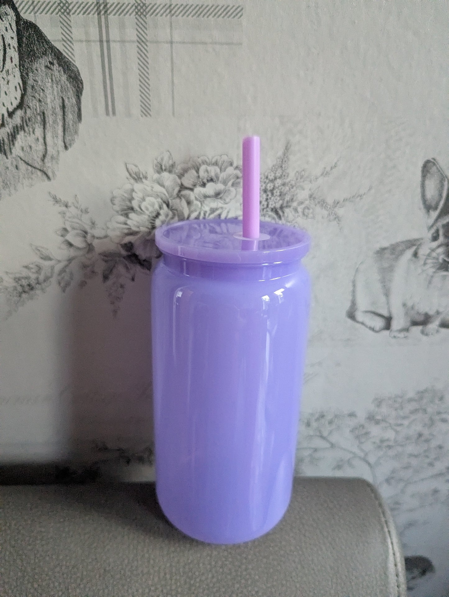 16oz FULL JELLY PURPLE Plastic Libbey Can Cups