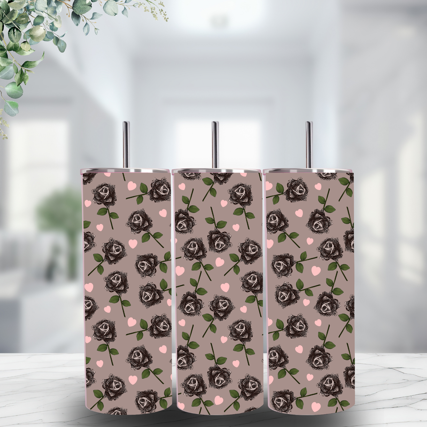 20oz Ready-to-sell Tumbler - brown background