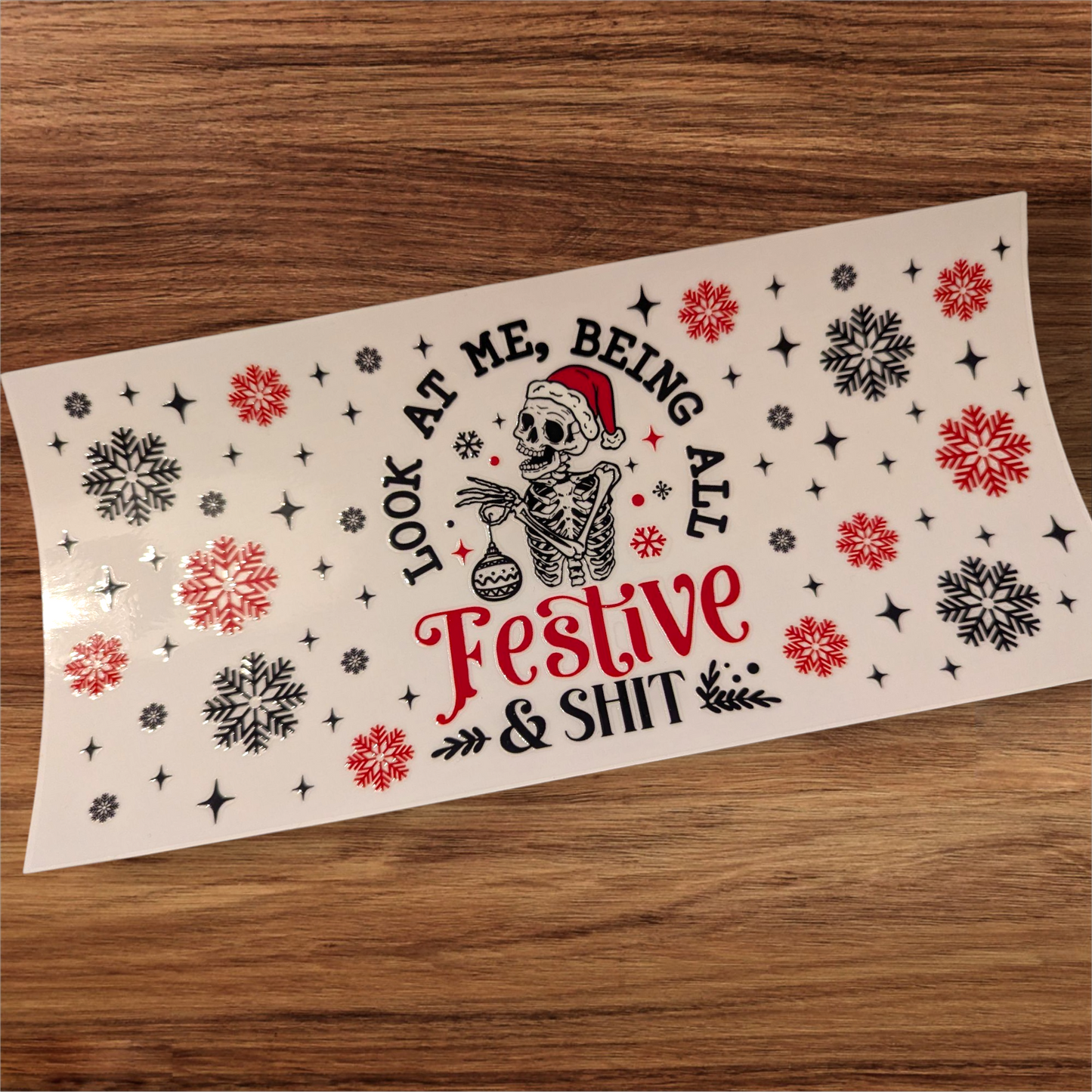 16oz Christmas UVDTF