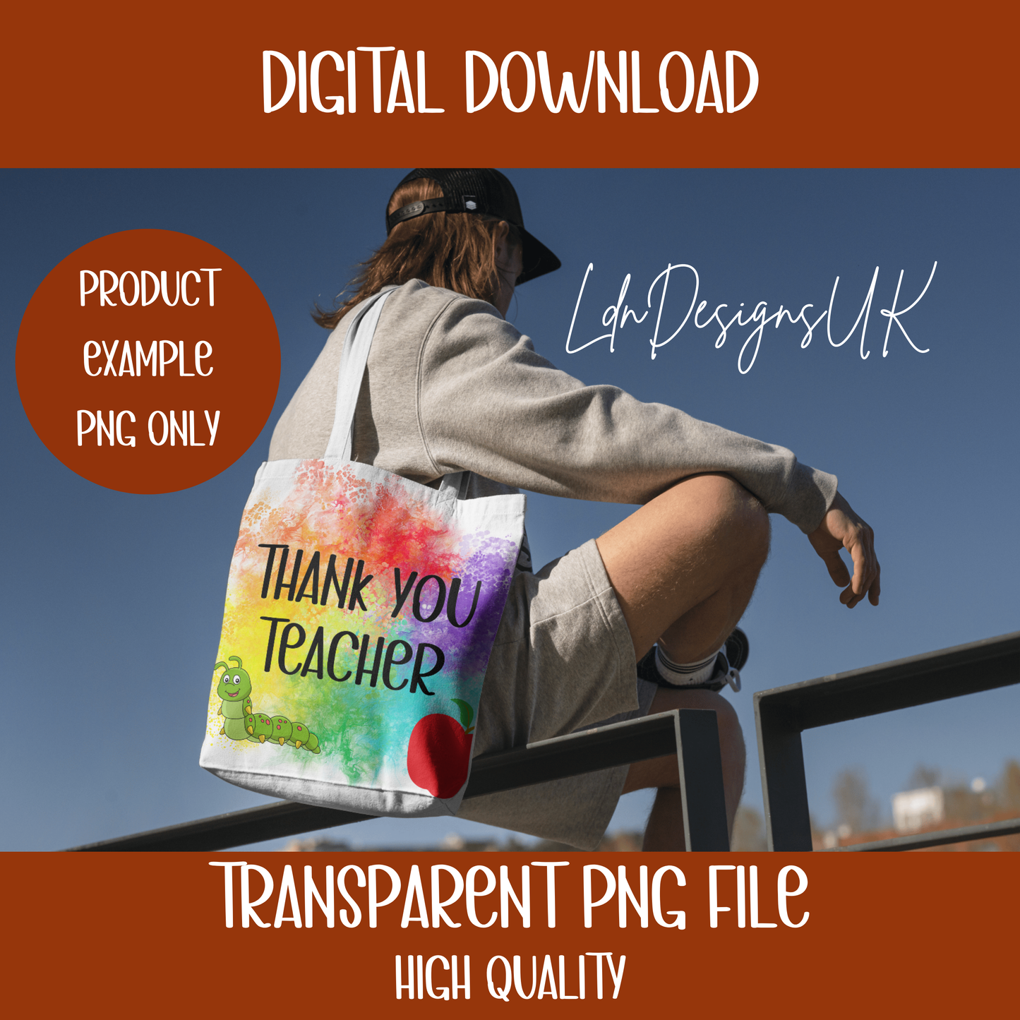 THANK YOU TEACHER PNG BUNDLE - DIGITAL DOWNLOAD