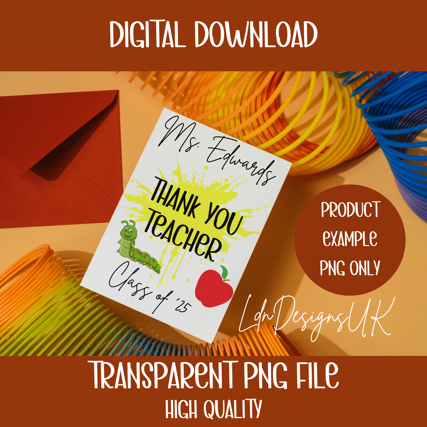 THANK YOU TEACHER PNG BUNDLE - DIGITAL DOWNLOAD