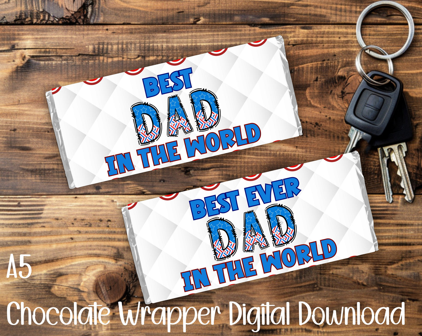 FATHER'S DAY CAPT. AM A5 CHOCOLATE WRAPPERS BUNDLE - DIGITAL DOWNLOAD