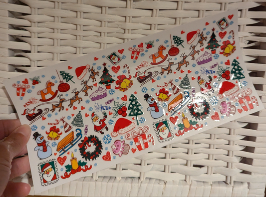 16oz Christmas UVDTF