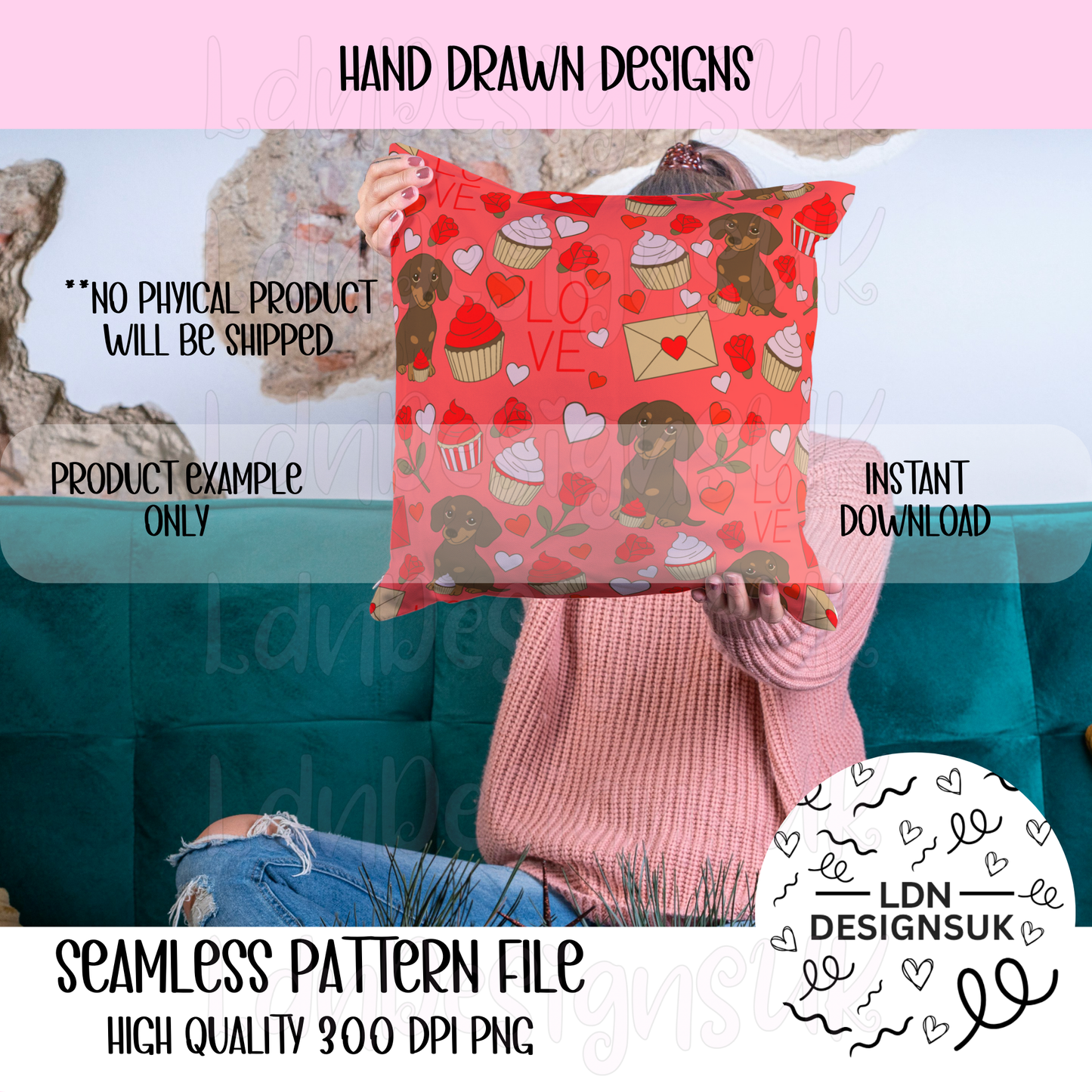 Puppy Love Seamless Patterns bundle