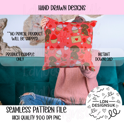 Puppy Love Seamless Patterns bundle