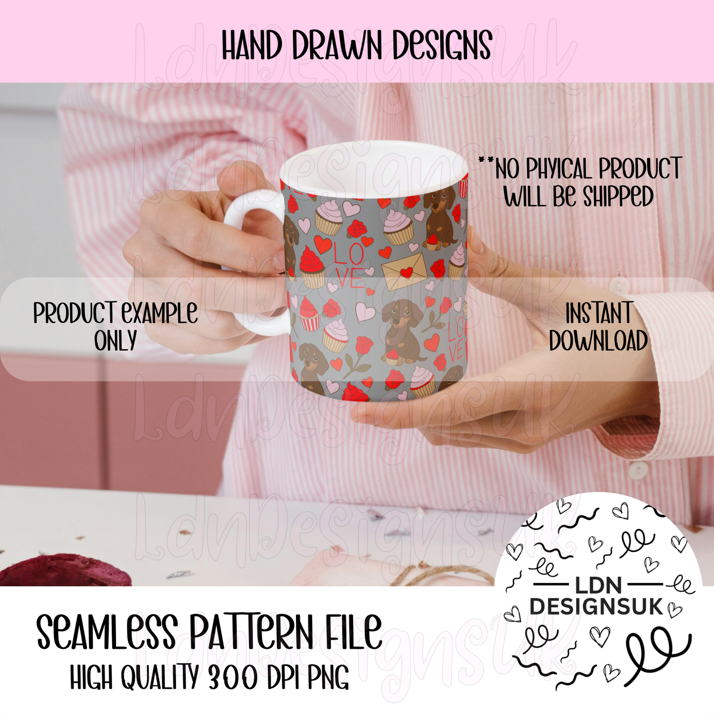 Puppy Love Seamless Patterns bundle