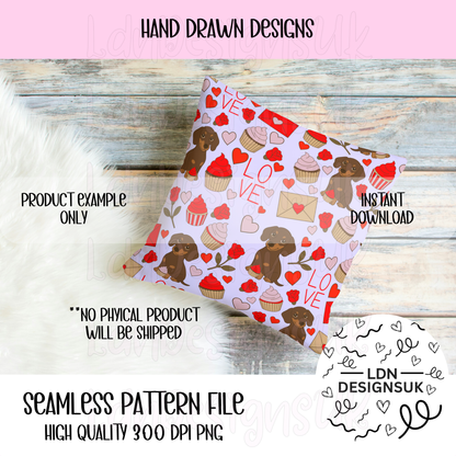 Puppy Love Seamless Patterns bundle