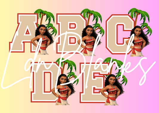 MOANA ALPHABET A-Z DIGITAL DOWNLOAD