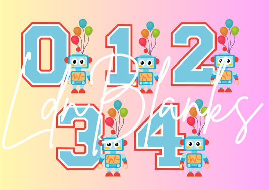 ROBOT NUMBERS 0-9 DIGITAL DOWNLOAD