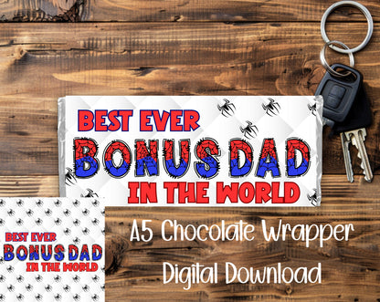 FATHER'S DAY SPIDER A5 CHOCOLATE WRAPPERS BUNDLE - DIGITAL DOWNLOAD