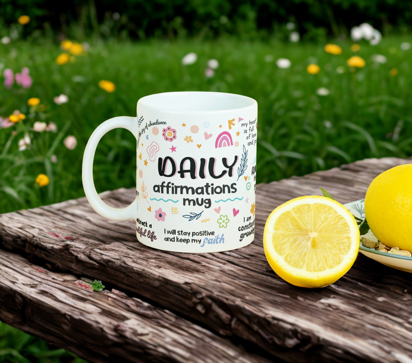Daily Affirmations MUG SUBLIMATION PRINT