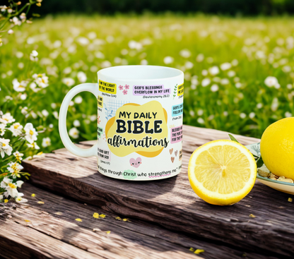 My Daily Bible Affirmations MUG SUBLIMATION PRINT