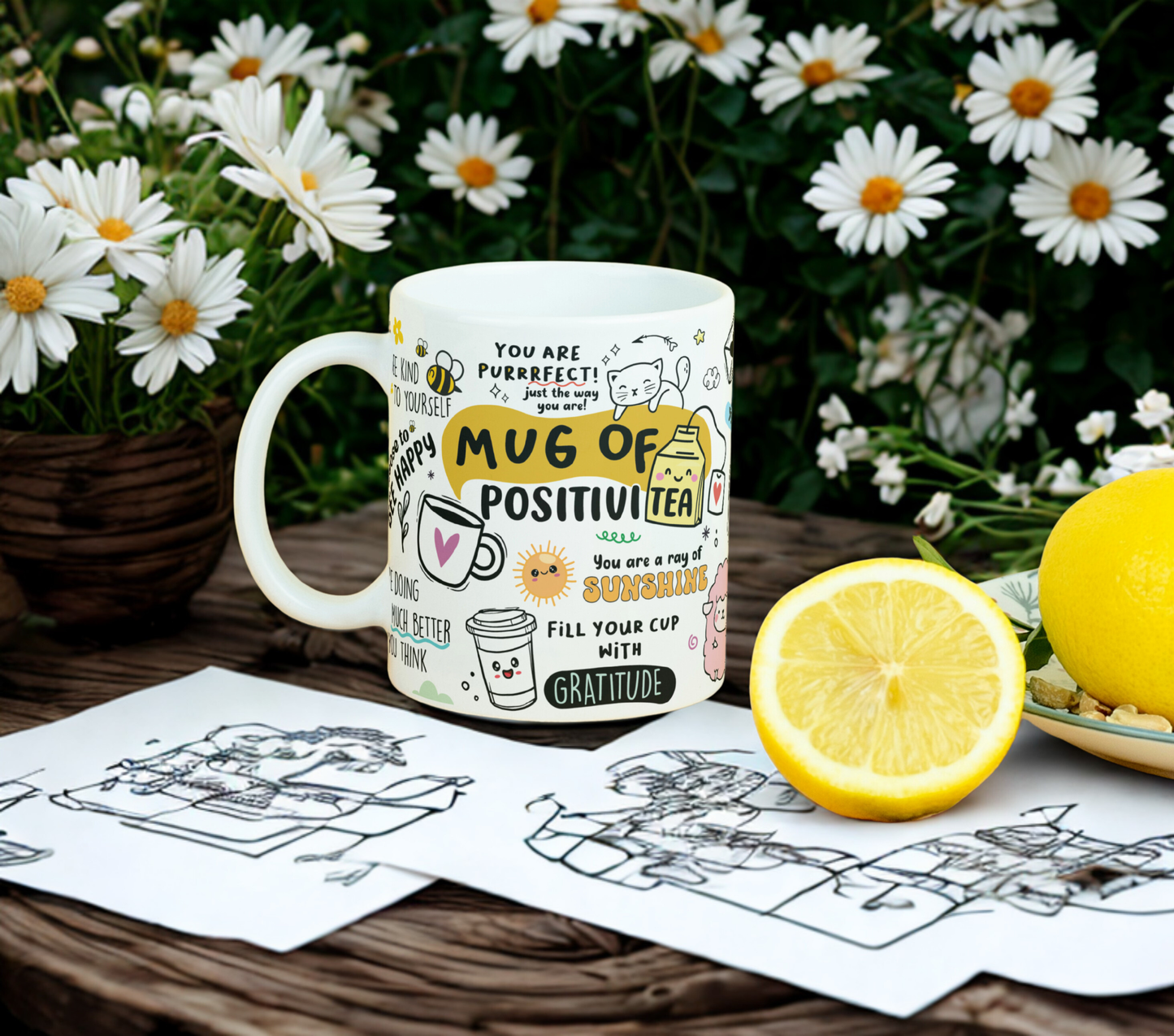 Mug Of PositiviTea MUG SUBLIMATION PRINT