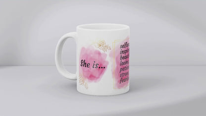 She Is My Mum Coffee Mug SUBLIMATION PRINT
