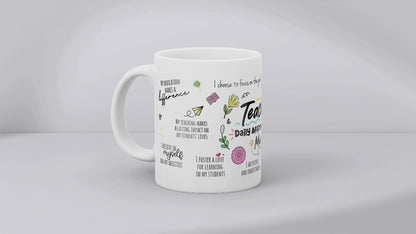Teacher Affirmations MUG SUBLIMATION PRINT