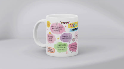 New Year Affirmations MUG SUBLIMATION PRINT