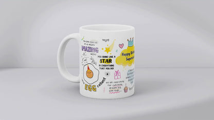 Happy Birthday Superstar MUG SUBLIMATION PRINT