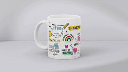 Thank you for..Teacher 11oz MUG SUBLIMATION PRINT