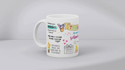 Thank You For An Amazing School Year 11oz MUG SUBLIMATION PRINT