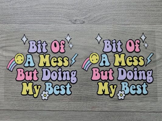 16oz straight UVDTF - bit of a mess