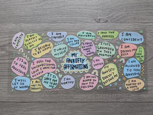 16oz straight UVDTF - affirmation