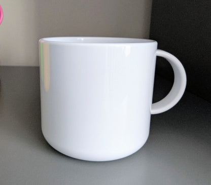 White 6oz Sublimation polymer mug