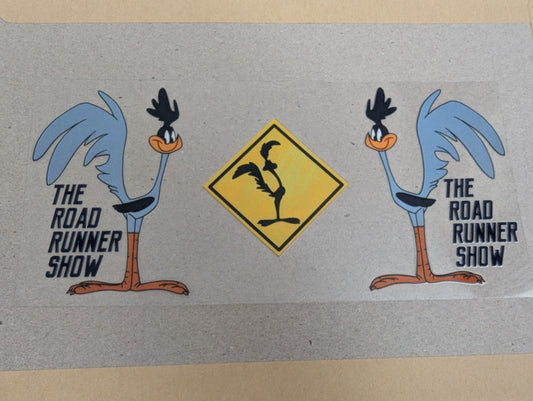 16oz straight UVDTF - roadrunner