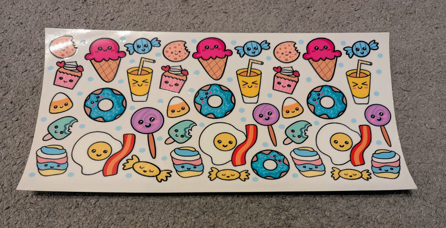 16oz straight UVDTF - sweets