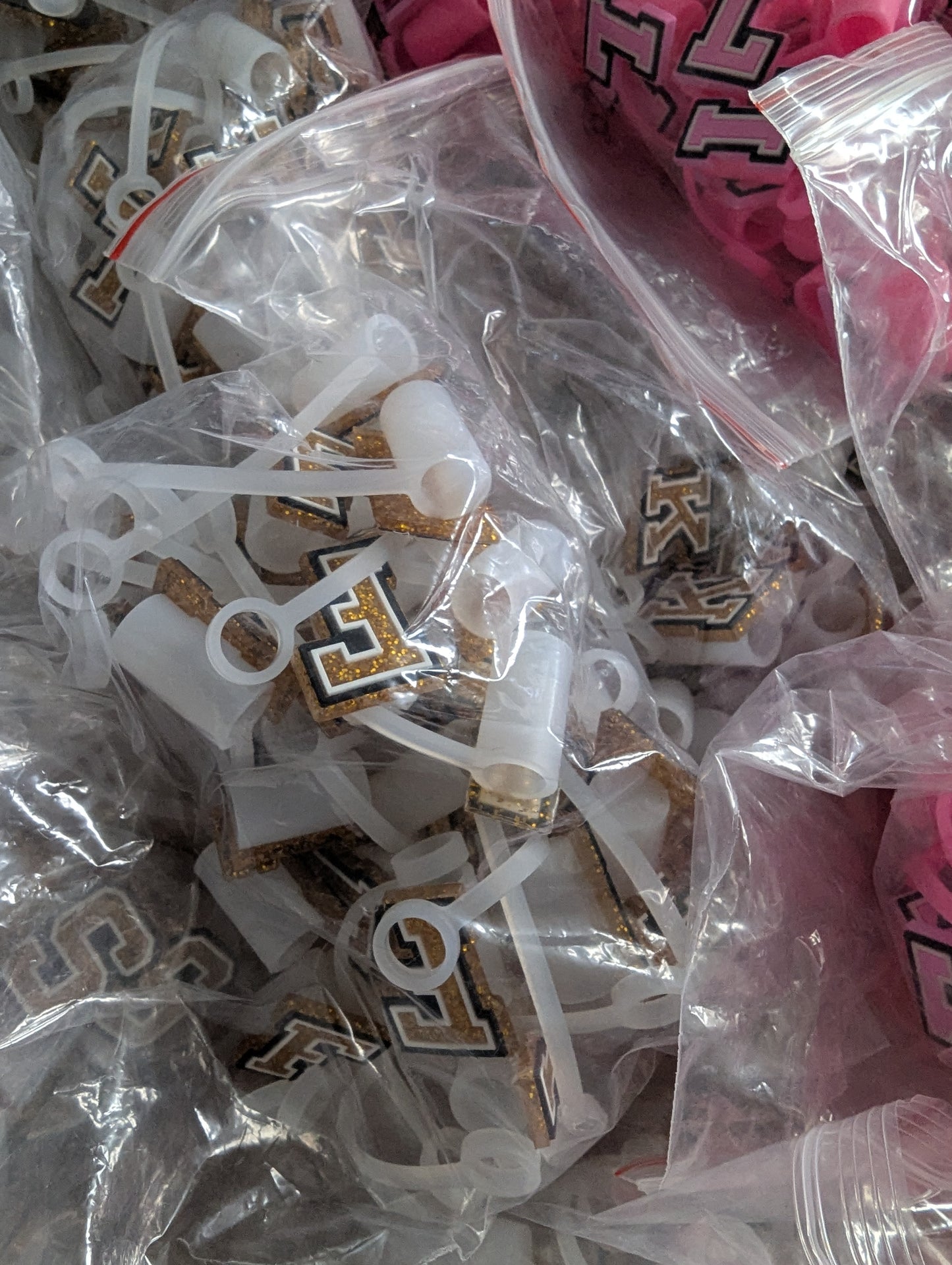 800ish alphabet straw toppers