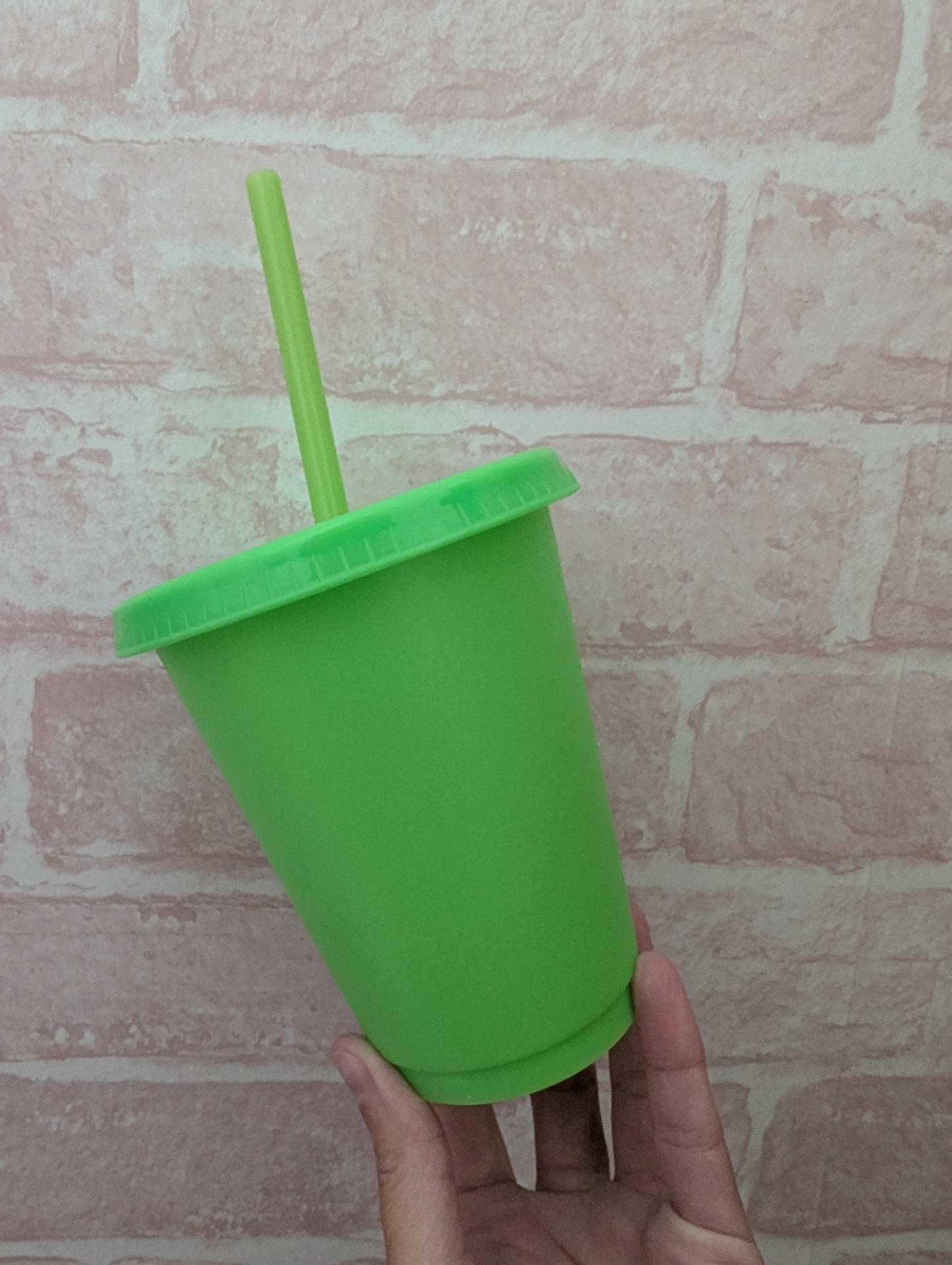 16oz bright green cold cup