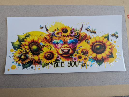 16oz straight UVDTF - cows