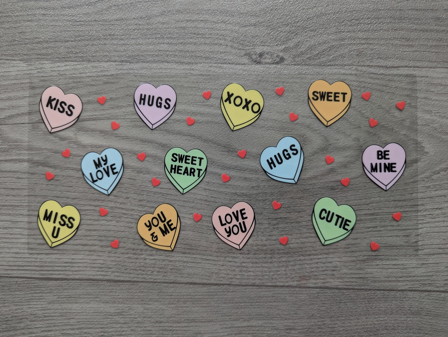 16oz straight UVDTF - hearts