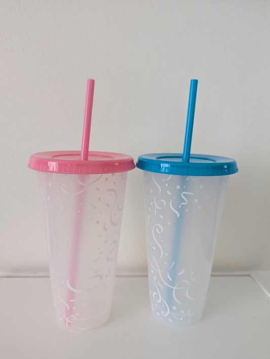 24oz Colour Changing Confetti Cups