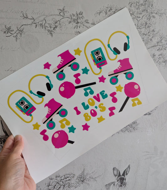 24oz Curved UVDTF - 80's