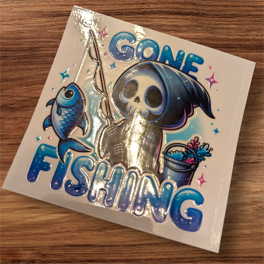 UVDTF Decal - gone fishing